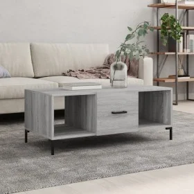 Mesa de centro madera contrachapada gris Sonoma 102x50x40 cm de vidaXL, Mesas de centro - Ref: Foro24-829306, Precio: 51,22 €...
