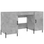 Concrete gray engineered wood desk 140x50x75 cm by vidaXL, Desks - Ref: Foro24-829560, Price: 123,37 €, Discount: %