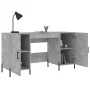 Concrete gray engineered wood desk 140x50x75 cm by vidaXL, Desks - Ref: Foro24-829560, Price: 123,37 €, Discount: %