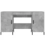 Concrete gray engineered wood desk 140x50x75 cm by vidaXL, Desks - Ref: Foro24-829560, Price: 123,37 €, Discount: %