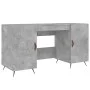 Betongrauer Schreibtisch aus Holzwerkstoff, 140 x 50 x 75 cm von vidaXL, Schreibtische - Ref: Foro24-829520, Preis: 111,20 €,...