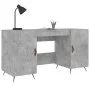 Betongrauer Schreibtisch aus Holzwerkstoff, 140 x 50 x 75 cm von vidaXL, Schreibtische - Ref: Foro24-829520, Preis: 111,20 €,...