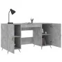 Betongrauer Schreibtisch aus Holzwerkstoff, 140 x 50 x 75 cm von vidaXL, Schreibtische - Ref: Foro24-829520, Preis: 111,20 €,...