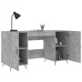 Escritorio madera de ingeniería gris hormigón 140x50x75 cm de vidaXL, Escritorios - Ref: Foro24-829520, Precio: 112,61 €, Des...
