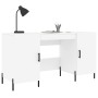 Weißer Schreibtisch aus Holzwerkstoff, 140 x 50 x 75 cm von vidaXL, Schreibtische - Ref: Foro24-829556, Preis: 128,67 €, Raba...