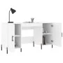 Weißer Schreibtisch aus Holzwerkstoff, 140 x 50 x 75 cm von vidaXL, Schreibtische - Ref: Foro24-829556, Preis: 127,24 €, Raba...