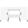 White engineered wood desk 140x50x75 cm by vidaXL, Desks - Ref: Foro24-829556, Price: 127,23 €, Discount: %