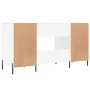 Weißer Schreibtisch aus Holzwerkstoff, 140 x 50 x 75 cm von vidaXL, Schreibtische - Ref: Foro24-829556, Preis: 127,24 €, Raba...