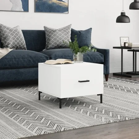 Weißer Couchtisch aus Holzwerkstoff, 50 x 50 x 40 cm von vidaXL, Couchtisch - Ref: Foro24-829396, Preis: 40,43 €, Rabatt: %