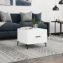 Weißer Couchtisch aus Holzwerkstoff, 50 x 50 x 40 cm von vidaXL, Couchtisch - Ref: Foro24-829396, Preis: 40,43 €, Rabatt: %