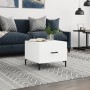 Weißer Couchtisch aus Holzwerkstoff, 50 x 50 x 40 cm von vidaXL, Couchtisch - Ref: Foro24-829396, Preis: 40,80 €, Rabatt: %