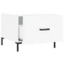 Weißer Couchtisch aus Holzwerkstoff, 50 x 50 x 40 cm von vidaXL, Couchtisch - Ref: Foro24-829396, Preis: 40,43 €, Rabatt: %