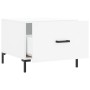 Weißer Couchtisch aus Holzwerkstoff, 50 x 50 x 40 cm von vidaXL, Couchtisch - Ref: Foro24-829396, Preis: 40,80 €, Rabatt: %