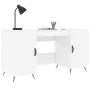 Weißer Schreibtisch aus Holzwerkstoff, 140 x 50 x 75 cm von vidaXL, Schreibtische - Ref: Foro24-829516, Preis: 114,82 €, Raba...