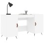 Weißer Schreibtisch aus Holzwerkstoff, 140 x 50 x 75 cm von vidaXL, Schreibtische - Ref: Foro24-829516, Preis: 116,24 €, Raba...