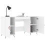 Weißer Schreibtisch aus Holzwerkstoff, 140 x 50 x 75 cm von vidaXL, Schreibtische - Ref: Foro24-829516, Preis: 116,24 €, Raba...