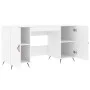 White engineered wood desk 140x50x75 cm by vidaXL, Desks - Ref: Foro24-829516, Price: 114,82 €, Discount: %