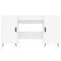 White engineered wood desk 140x50x75 cm by vidaXL, Desks - Ref: Foro24-829516, Price: 114,82 €, Discount: %