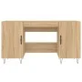 Escritorio madera de ingeniería roble Sonoma 140x50x75 cm de vidaXL, Escritorios - Ref: Foro24-829543, Precio: 110,30 €, Desc...