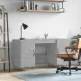 Escritorio madera de ingeniería gris hormigón 140x50x75 cm de vidaXL, Escritorios - Ref: Foro24-829544, Precio: 110,57 €, Des...
