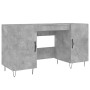 Escritorio madera de ingeniería gris hormigón 140x50x75 cm de vidaXL, Escritorios - Ref: Foro24-829544, Precio: 111,93 €, Des...