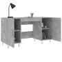 Concrete gray engineered wood desk 140x50x75 cm by vidaXL, Desks - Ref: Foro24-829544, Price: 110,57 €, Discount: %