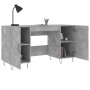 Escritorio madera de ingeniería gris hormigón 140x50x75 cm de vidaXL, Escritorios - Ref: Foro24-829544, Precio: 111,93 €, Des...