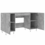 Escritorio madera de ingeniería gris hormigón 140x50x75 cm de vidaXL, Escritorios - Ref: Foro24-829544, Precio: 110,57 €, Des...