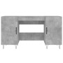 Escritorio madera de ingeniería gris hormigón 140x50x75 cm de vidaXL, Escritorios - Ref: Foro24-829544, Precio: 111,93 €, Des...