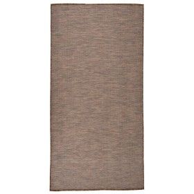 Brauner flachgewebter Outdoor-Teppich 100x200 cm von vidaXL, Teppiche - Ref: Foro24-340787, Preis: 43,25 €, Rabatt: %