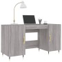 Escritorio madera de ingeniería gris Sonoma 140x50x75 cm de vidaXL, Escritorios - Ref: Foro24-829530, Precio: 117,02 €