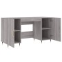 Sonoma Schreibtisch aus grauem Holzwerkstoff 140x50x75 cm von vidaXL, Schreibtische - Ref: Foro24-829530, Preis: 117,13 €, Ra...
