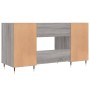 Sonoma Schreibtisch aus grauem Holzwerkstoff 140x50x75 cm von vidaXL, Schreibtische - Ref: Foro24-829530, Preis: 117,13 €, Ra...
