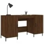 Schreibtisch aus braunem Eichenholzwerkstoff, 140 x 50 x 75 cm von vidaXL, Schreibtische - Ref: Foro24-829563, Preis: 126,98 ...