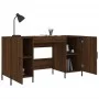 Schreibtisch aus braunem Eichenholzwerkstoff, 140 x 50 x 75 cm von vidaXL, Schreibtische - Ref: Foro24-829563, Preis: 126,98 ...