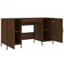 Schreibtisch aus braunem Eichenholzwerkstoff, 140 x 50 x 75 cm von vidaXL, Schreibtische - Ref: Foro24-829563, Preis: 126,98 ...