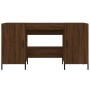 Brown oak engineered wood desk 140x50x75 cm by vidaXL, Desks - Ref: Foro24-829563, Price: 128,60 €, Discount: %