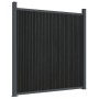 Panel de valla WPC gris 353x186 cm