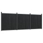 Panel de valla WPC gris 526x186 cm