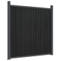 Panel de valla WPC gris 699x186 cm