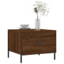 Mesa de centro madera contrachapada roble marrón 50x50x40 cm de vidaXL, Mesas de centro - Ref: Foro24-829426, Precio: 43,77 €