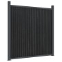 Panel de valla WPC gris 699x186 cm
