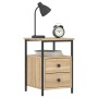 Nachttisch aus Sonoma-Eichen-Engineered-Holz 34x35,5x50 cm von vidaXL, Nachttische - Ref: Foro24-826015, Preis: 47,36 €, Raba...