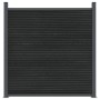 Panel de valla WPC gris 872x186 cm
