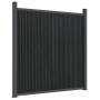 Panel de valla WPC gris 872x186 cm