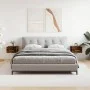 Mesitas de noche de pared 2 uds color roble ahumado 35x35x20 cm de vidaXL, Taquillas y armarios de almacenamiento - Ref: Foro...