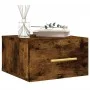 Wall-mounted bedside tables 2 units smoked oak color 35x35x20 cm by vidaXL, Lockers and storage cabinets - Ref: Foro24-829799...