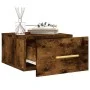 Wall-mounted bedside tables 2 units smoked oak color 35x35x20 cm by vidaXL, Lockers and storage cabinets - Ref: Foro24-829799...