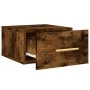 Wall-mounted bedside tables 2 units smoked oak color 35x35x20 cm by vidaXL, Lockers and storage cabinets - Ref: Foro24-829799...