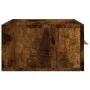 Wall-mounted bedside tables 2 units smoked oak color 35x35x20 cm by vidaXL, Lockers and storage cabinets - Ref: Foro24-829799...